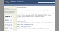 Desktop Screenshot of news.research.stlouisfed.org