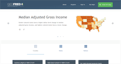 Desktop Screenshot of geofred.stlouisfed.org
