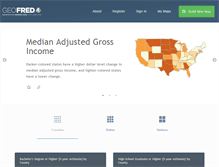 Tablet Screenshot of geofred.stlouisfed.org